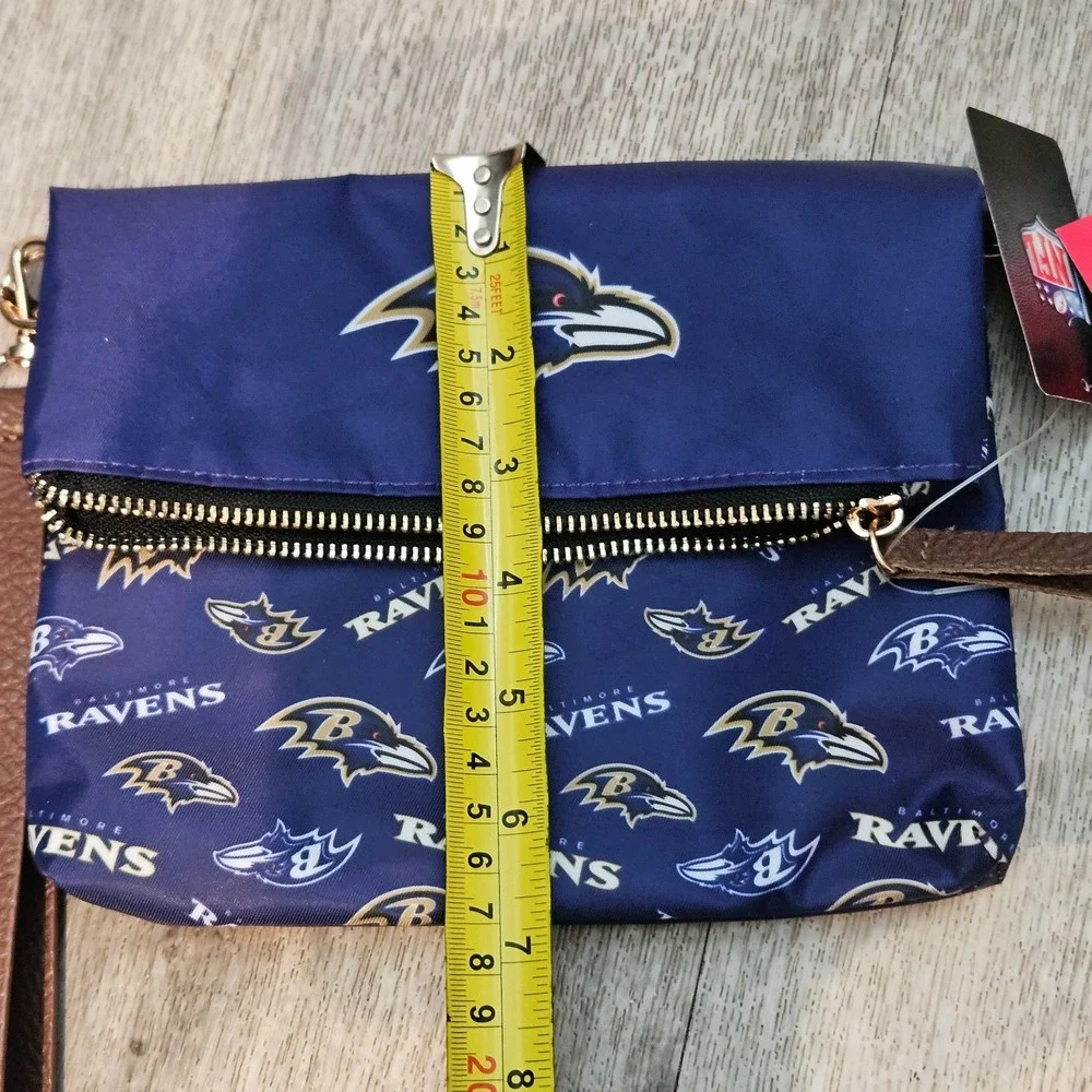 Baltimore Ravens printed fold-over nylon purse wristlet clutch by FOCO NWT